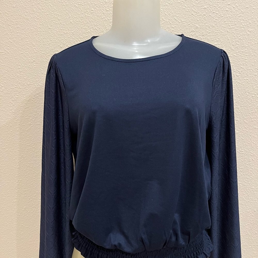 Michael Michael Kors Women’s long sleeve Tee Top. Navy blue